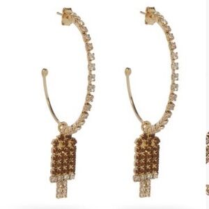 Rosantica Gelateria crystal hoop earrings